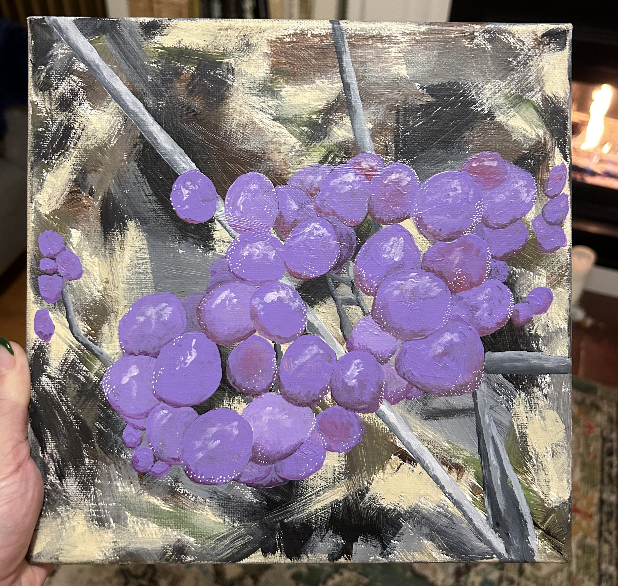 KJ's Beauty Berries painting
