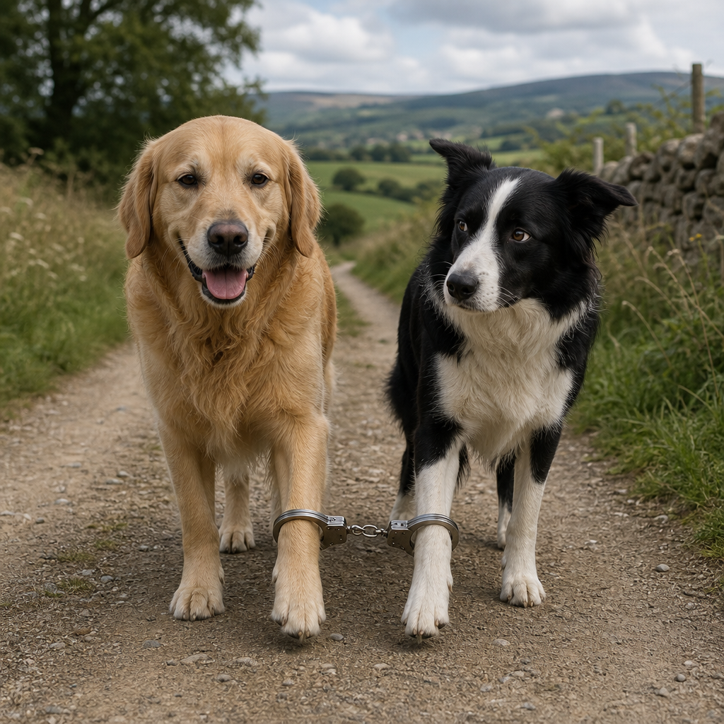 182. Dogs in cuffs