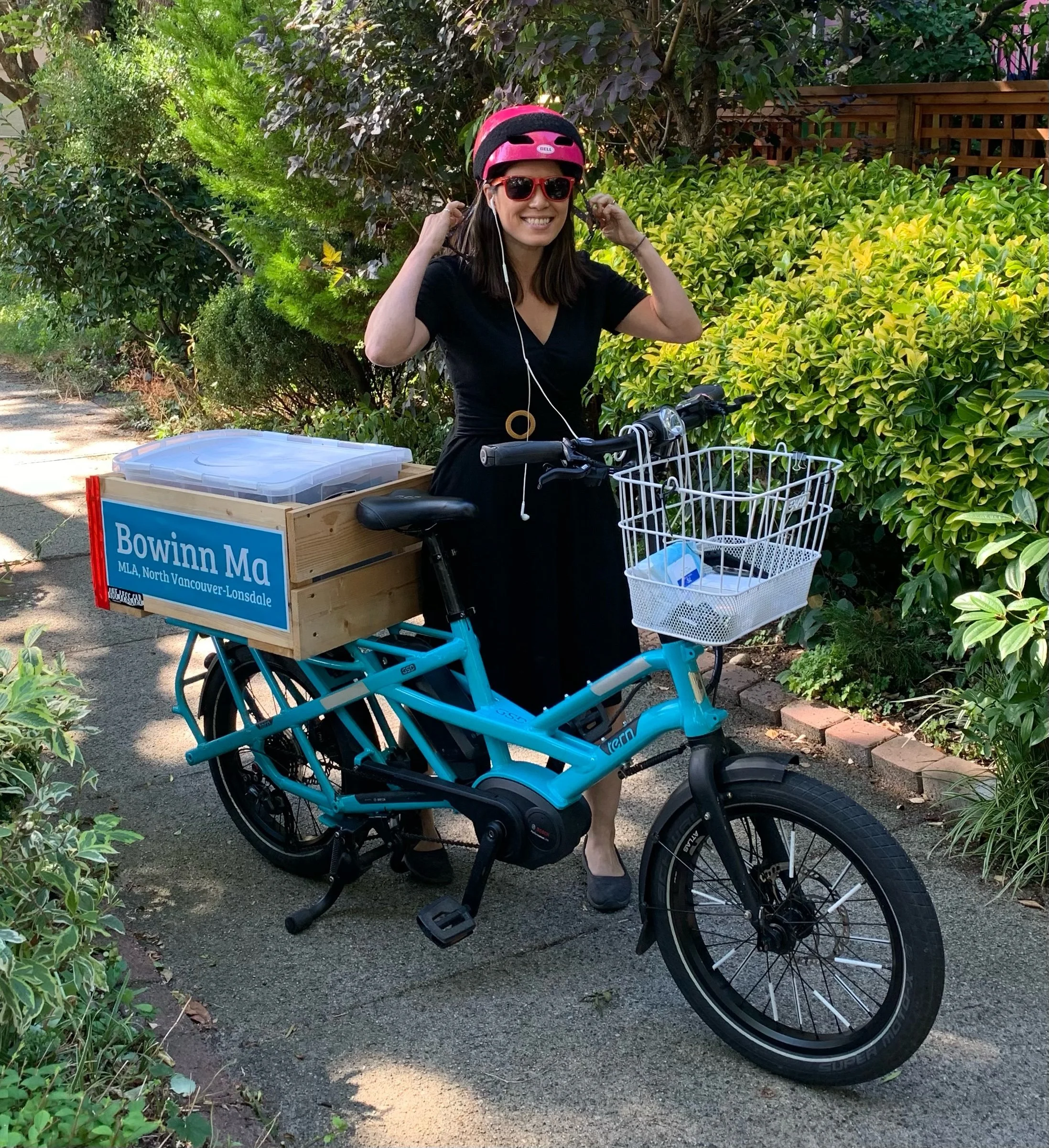 Bowinn and her bike