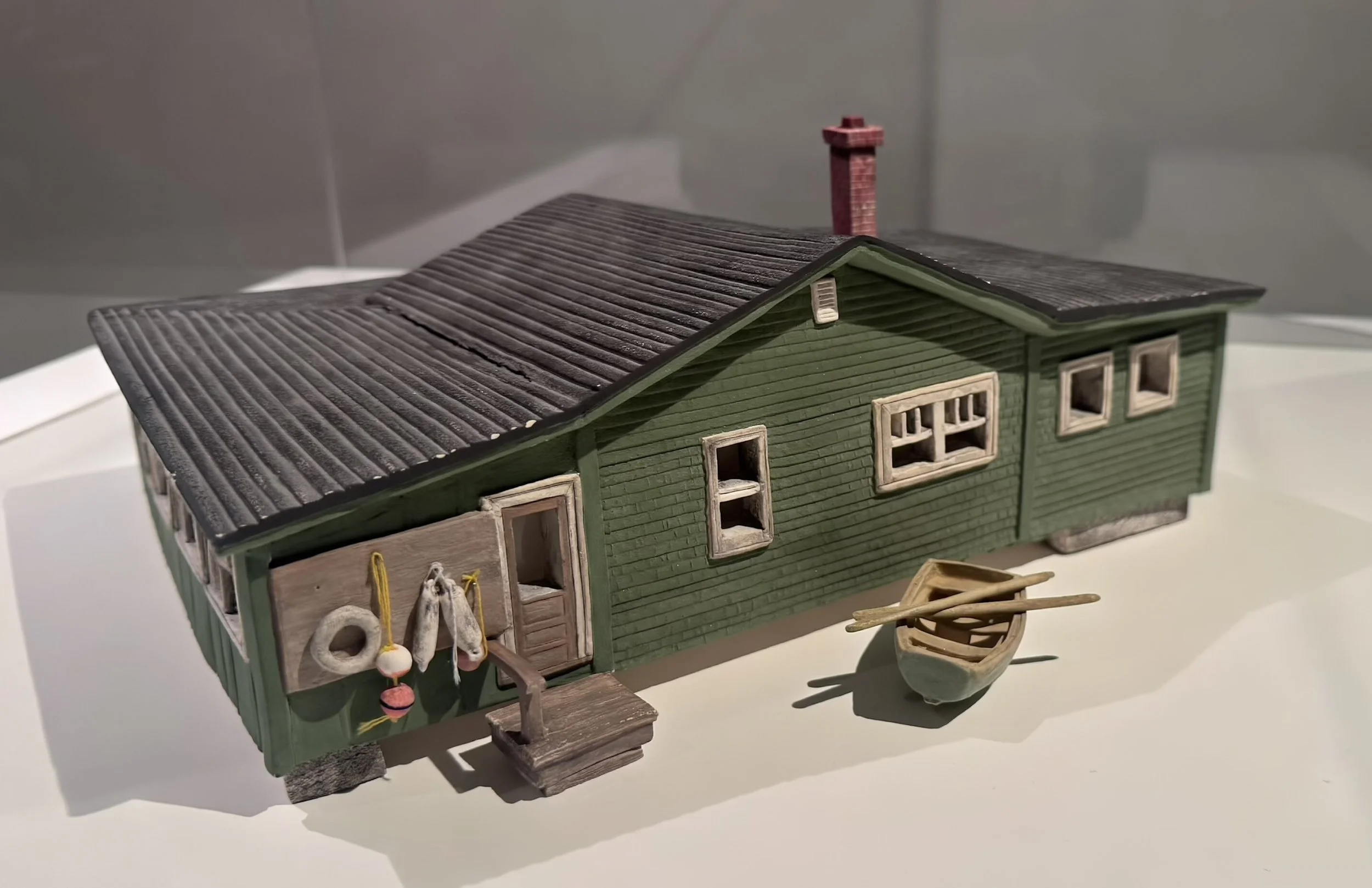 Fishing house after reframing