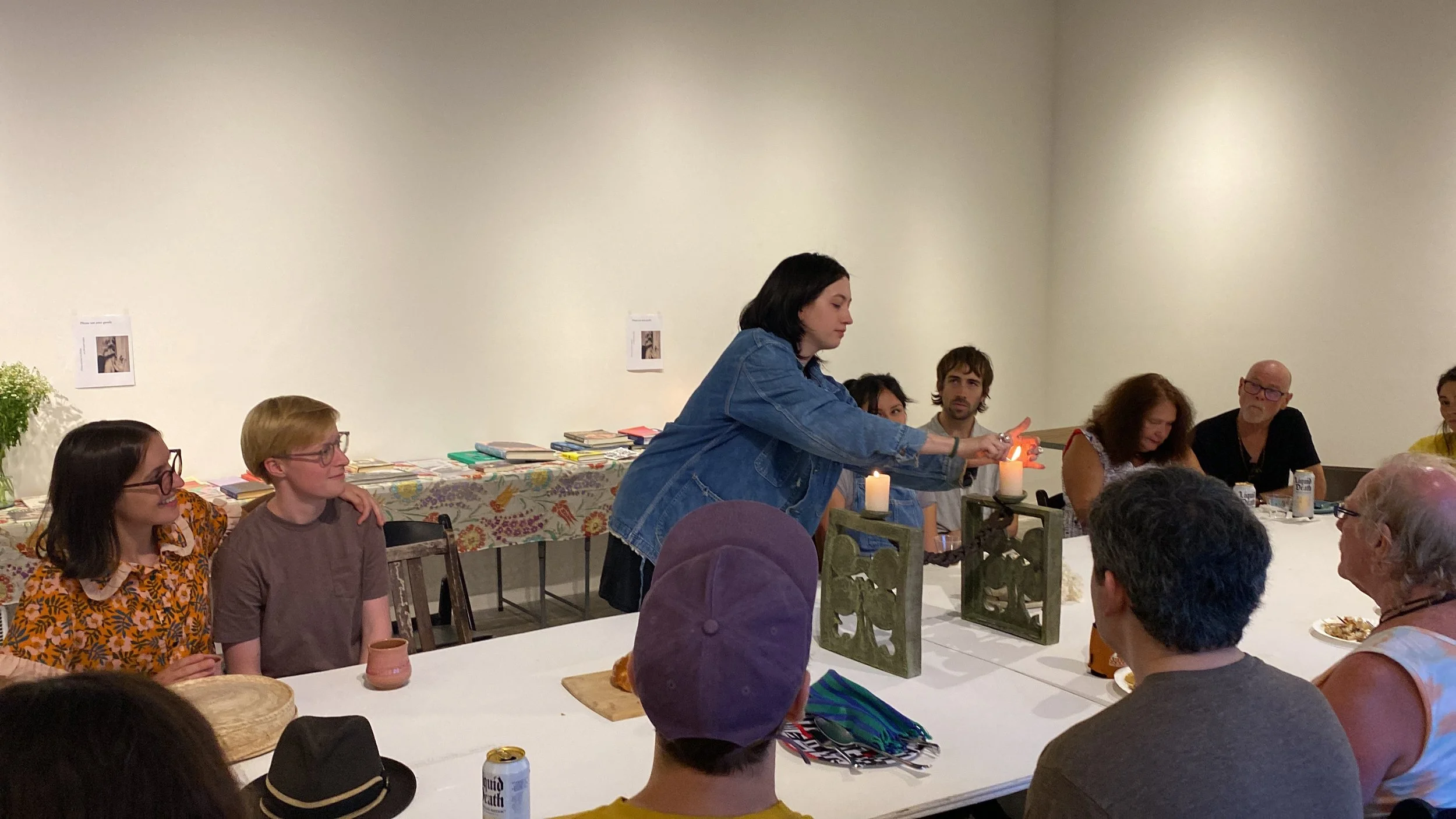 Hotbox Resident Jamie Lerman's Book Share and Community Potluck Dinner for Shabbat