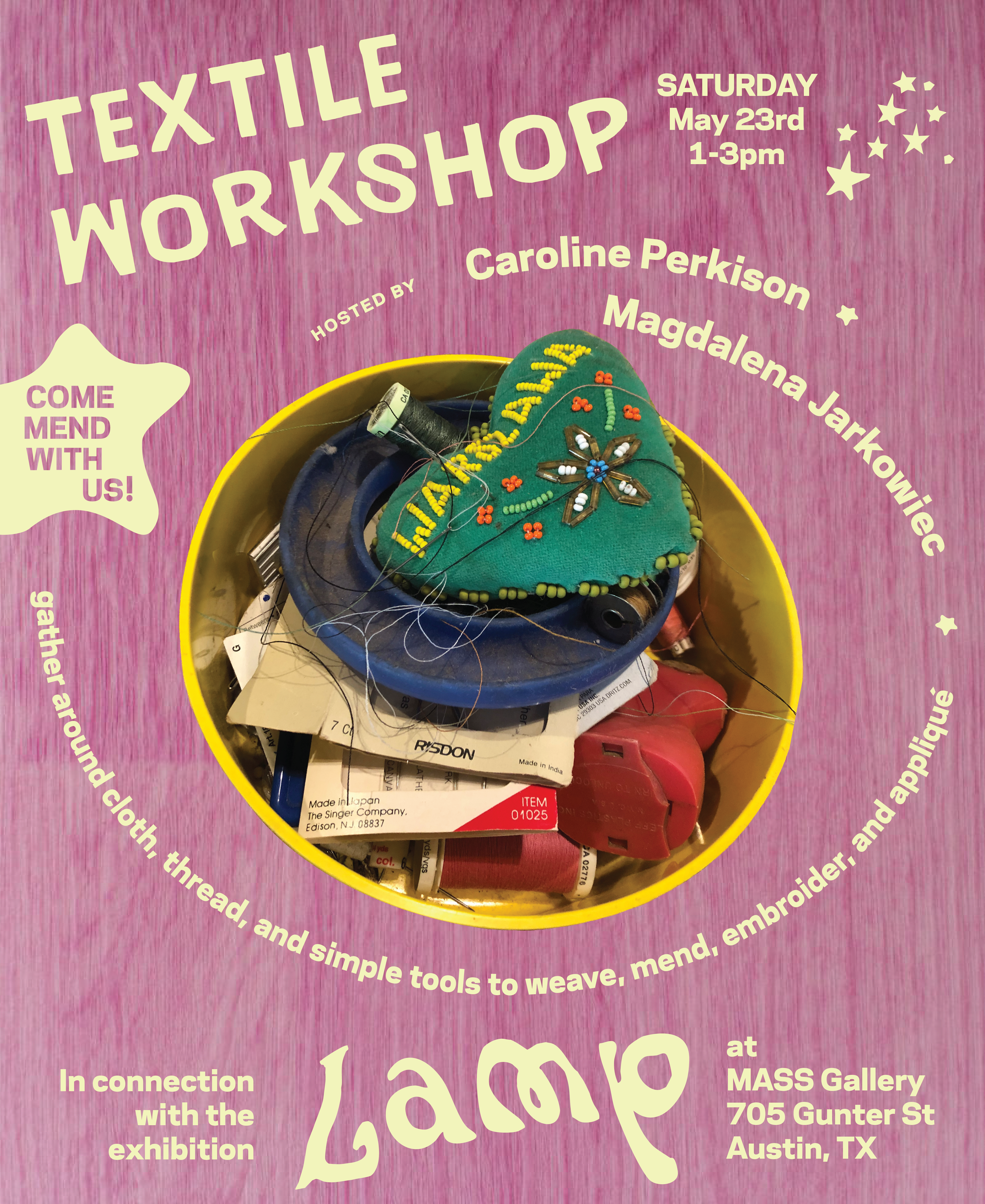 Textile Workshop with Caroline Perkison and Magdalena Jarkowiec