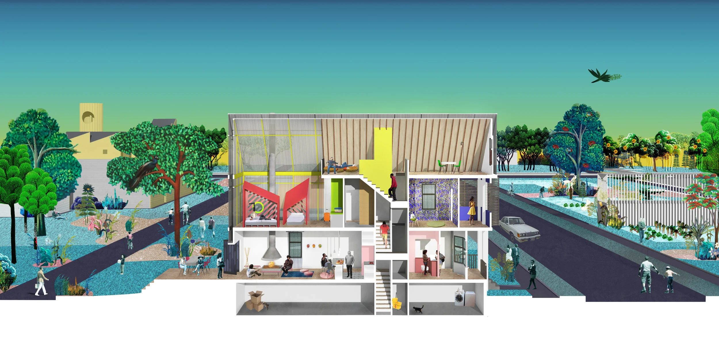  Perspective section showing activation 