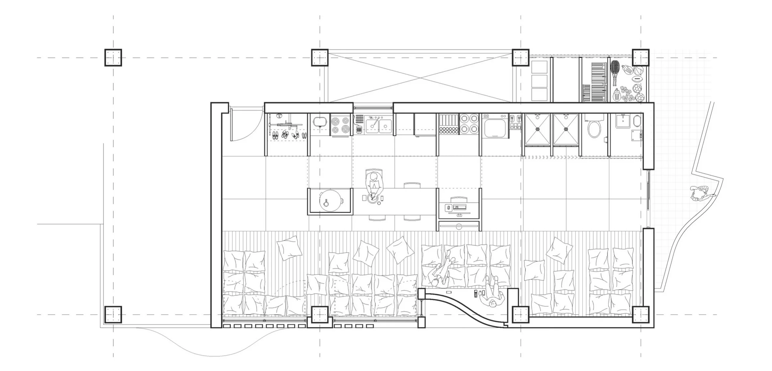  “Two bedroom” Unit plan 