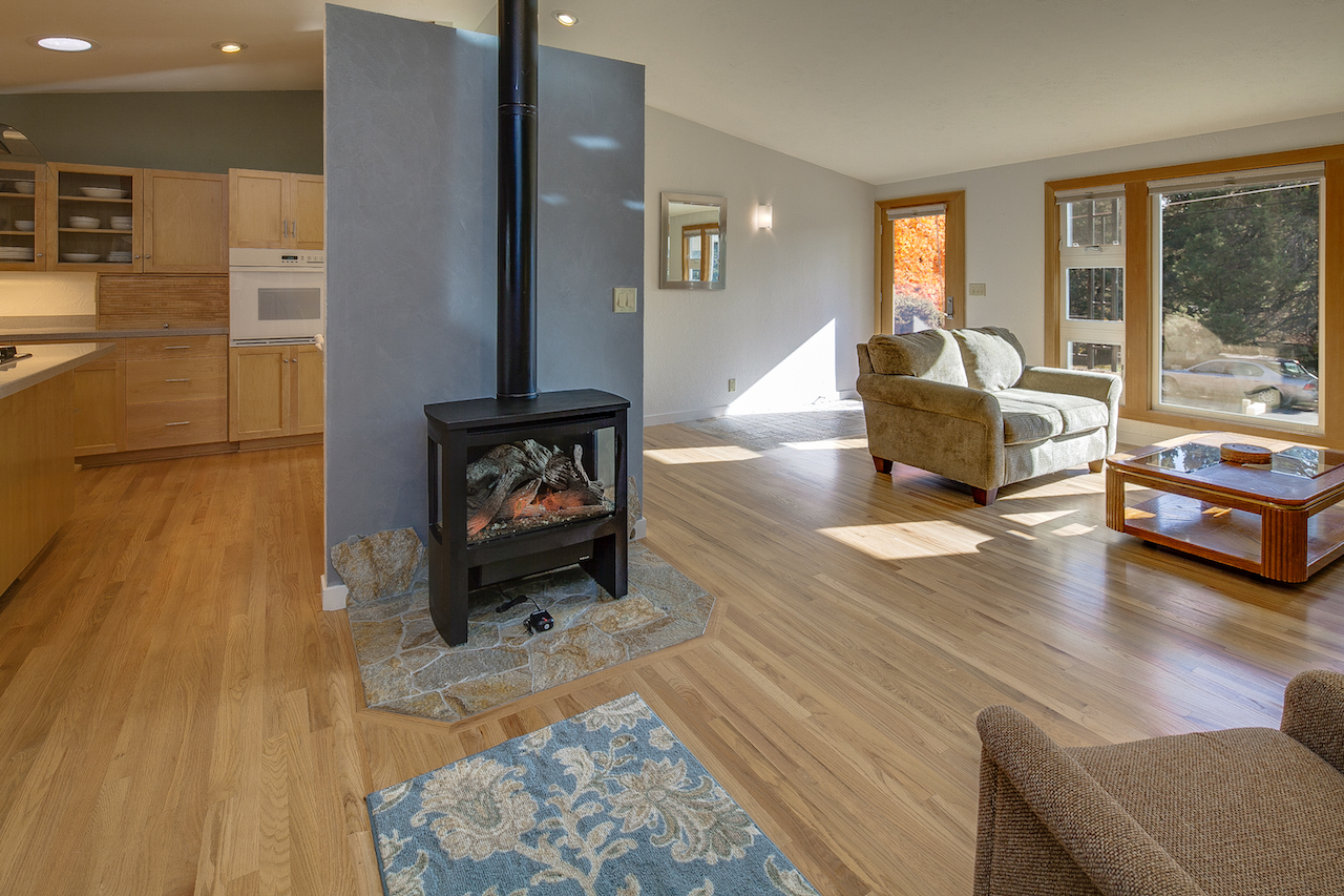 gas fireplace-open plan