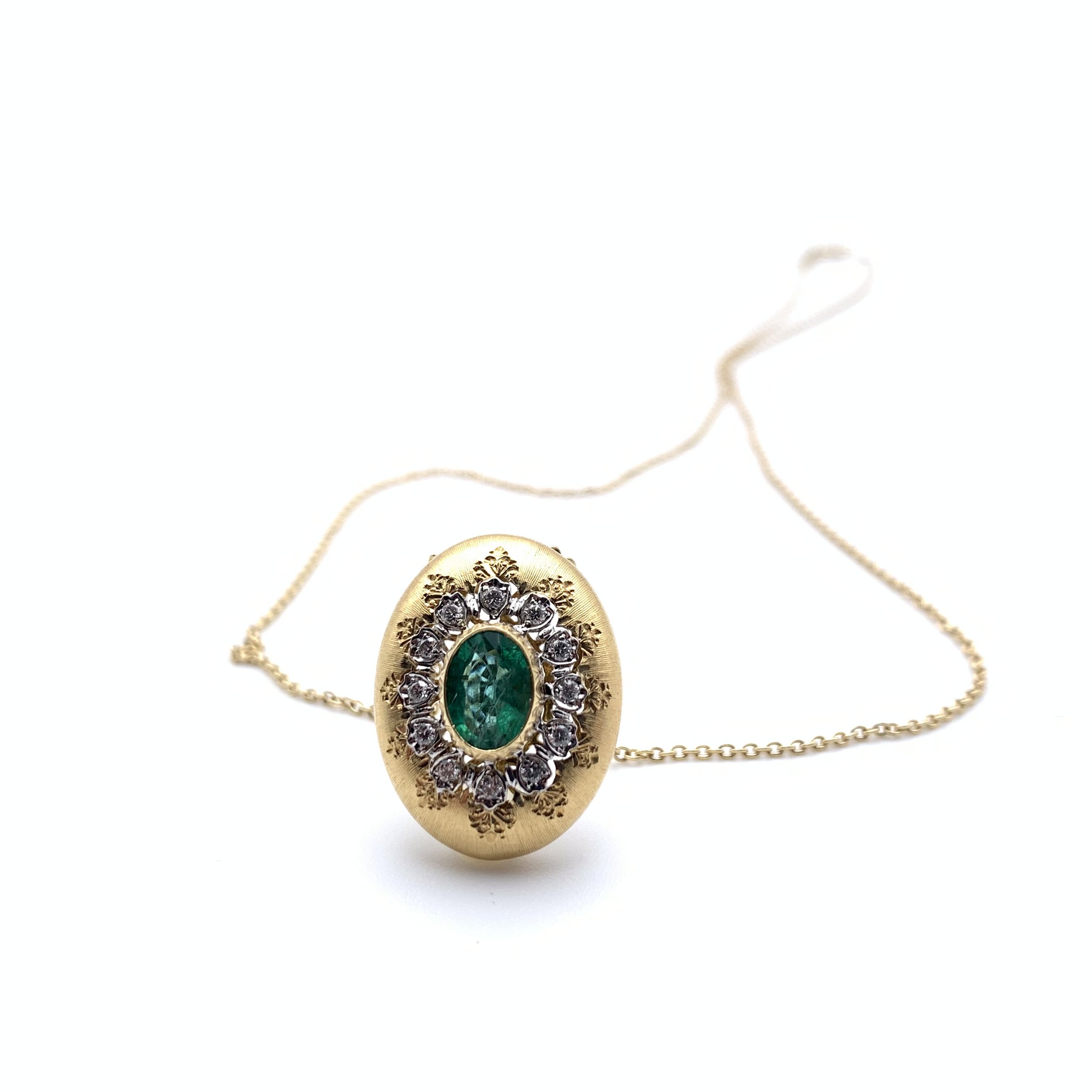 Emerald Zeta Necklace