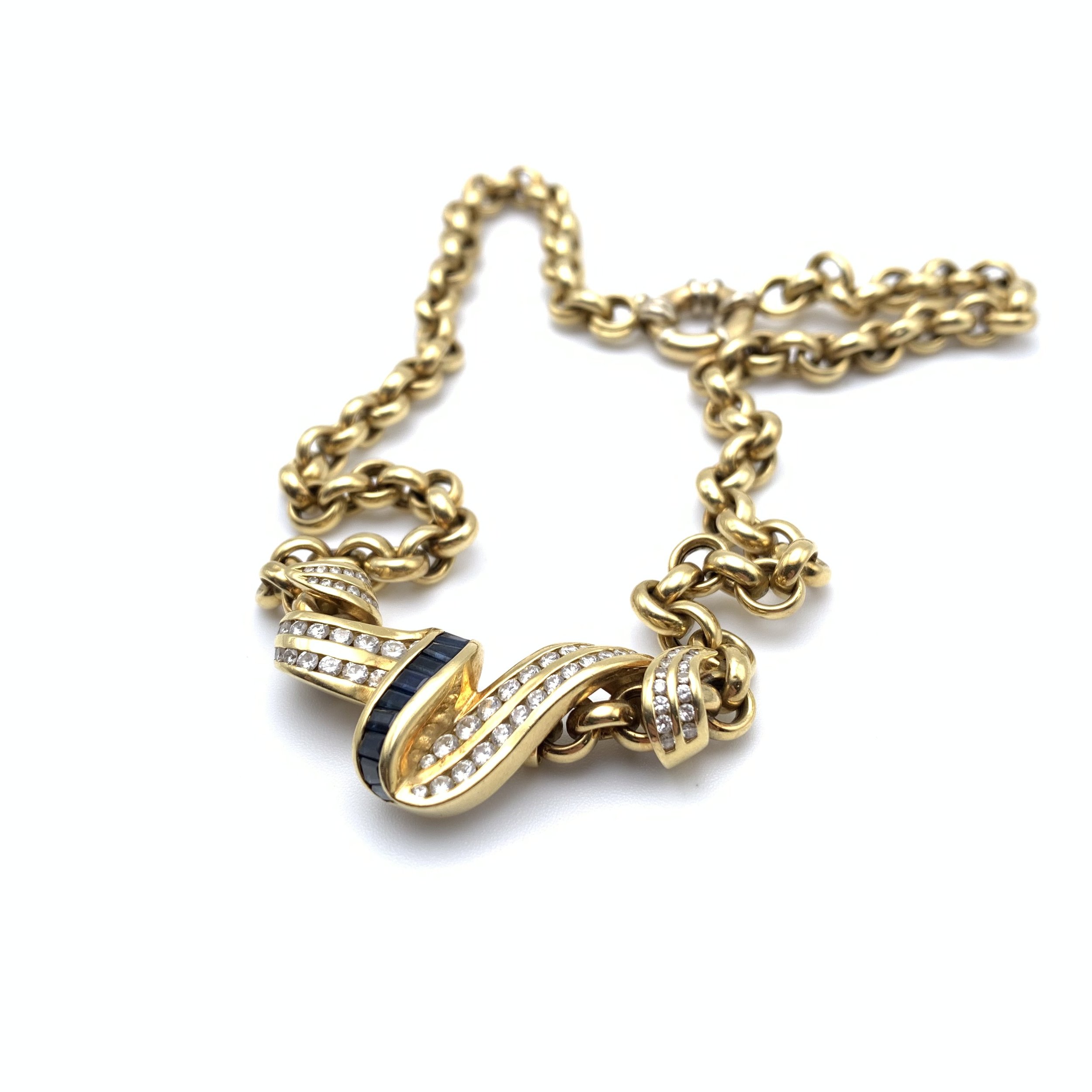 Krypell Sapphire &amp; Diamond Necklace