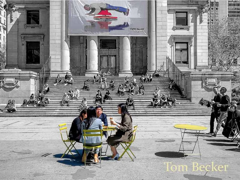 Lunchtime by the Art Gallery — Tom Becker
