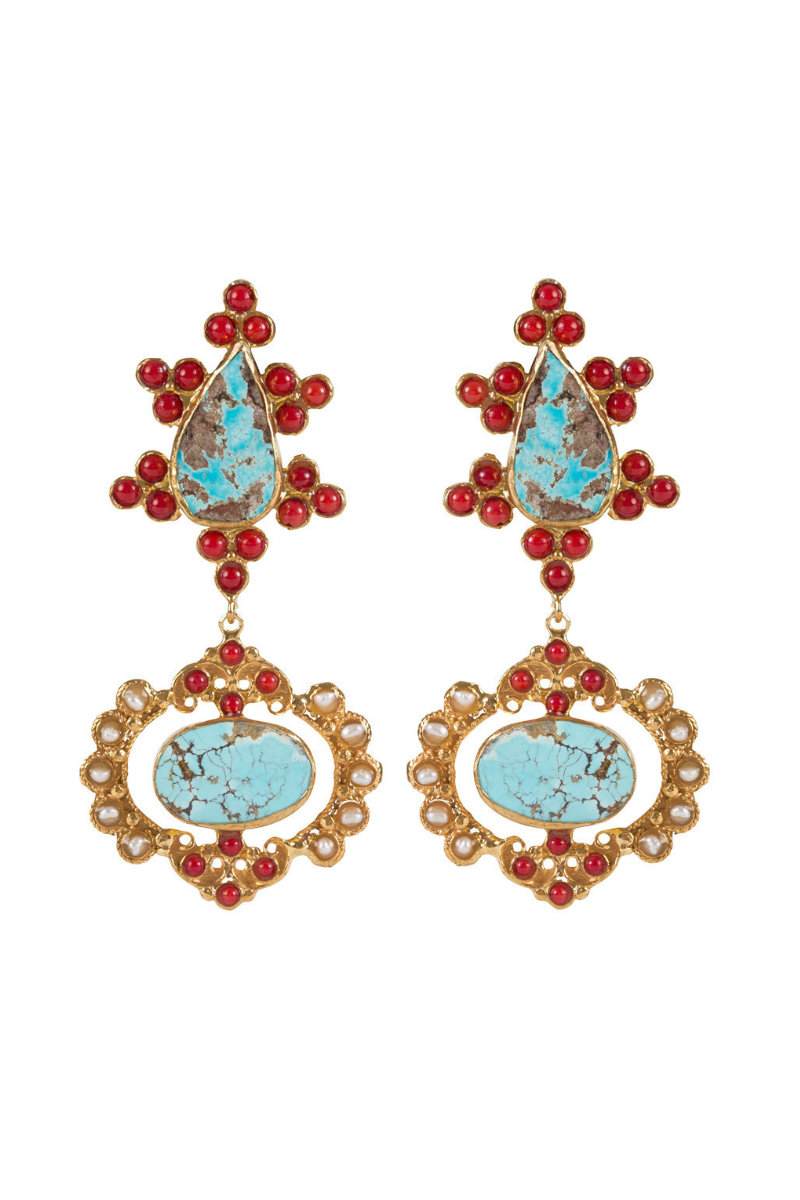 Christie Nicolaides Zoe's Baroque Earrings — NEW YORK. PARIS. ROME