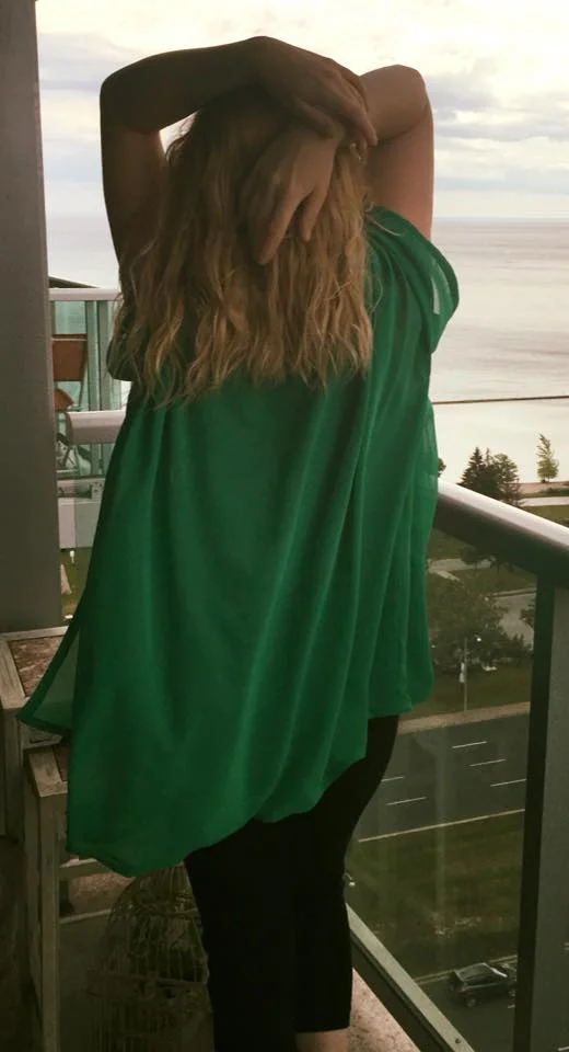 Hip-Length Robe pictured in Emerald Green
