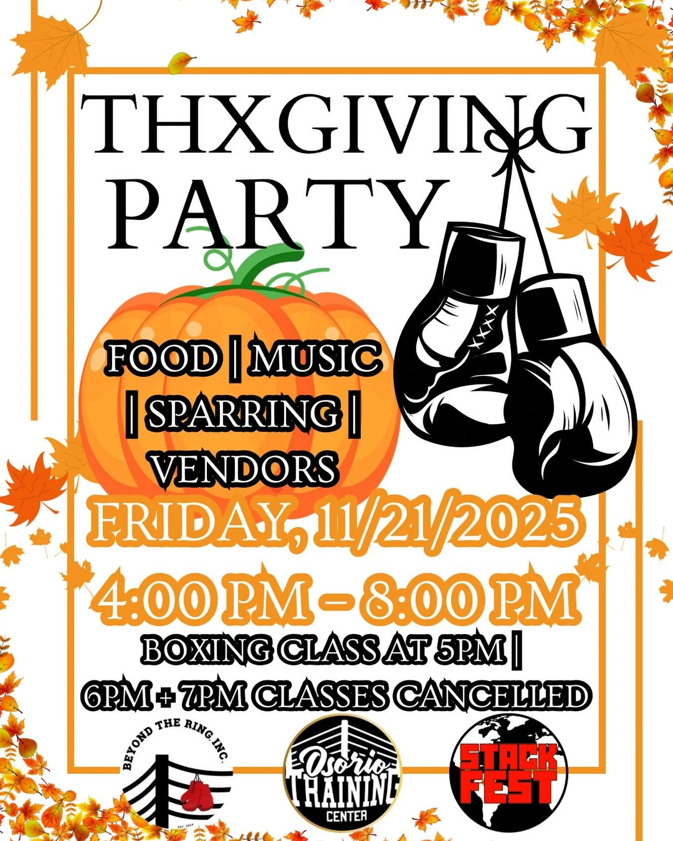 GRATITOAD 🐸 

Practicing GRATITUDE can be tuff; we&rsquo;ll show you how we do it✅

Enjoy good food from local vendors 🌮

The playlist will be on point with sounds by moi @rosaxsalvaje 

Fighters‼️ Send your name, weights and ages to @osoriotrainin