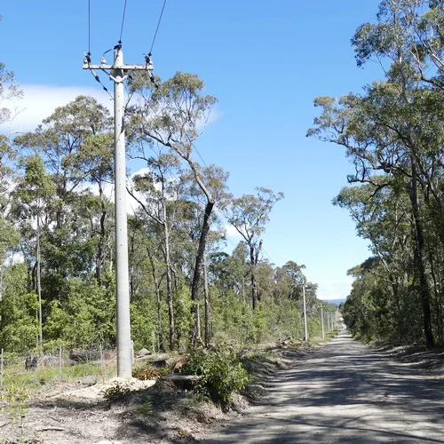 11kV and LV ABC Rural Power Line, Sussex Inlet