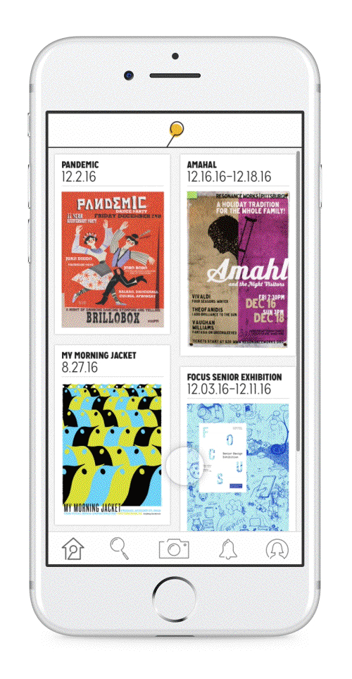 BUILDING COMMUNITY You can participate in constructing your community identity by taking photos of nearby flyers and posting them using GATHR. 