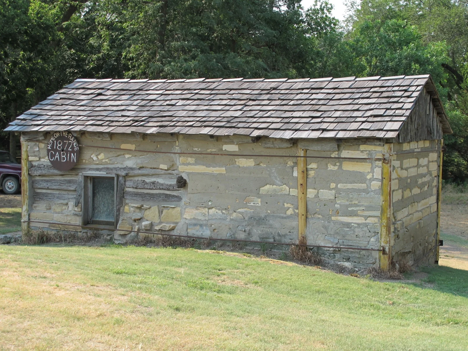 North wall compromised by soil erosion