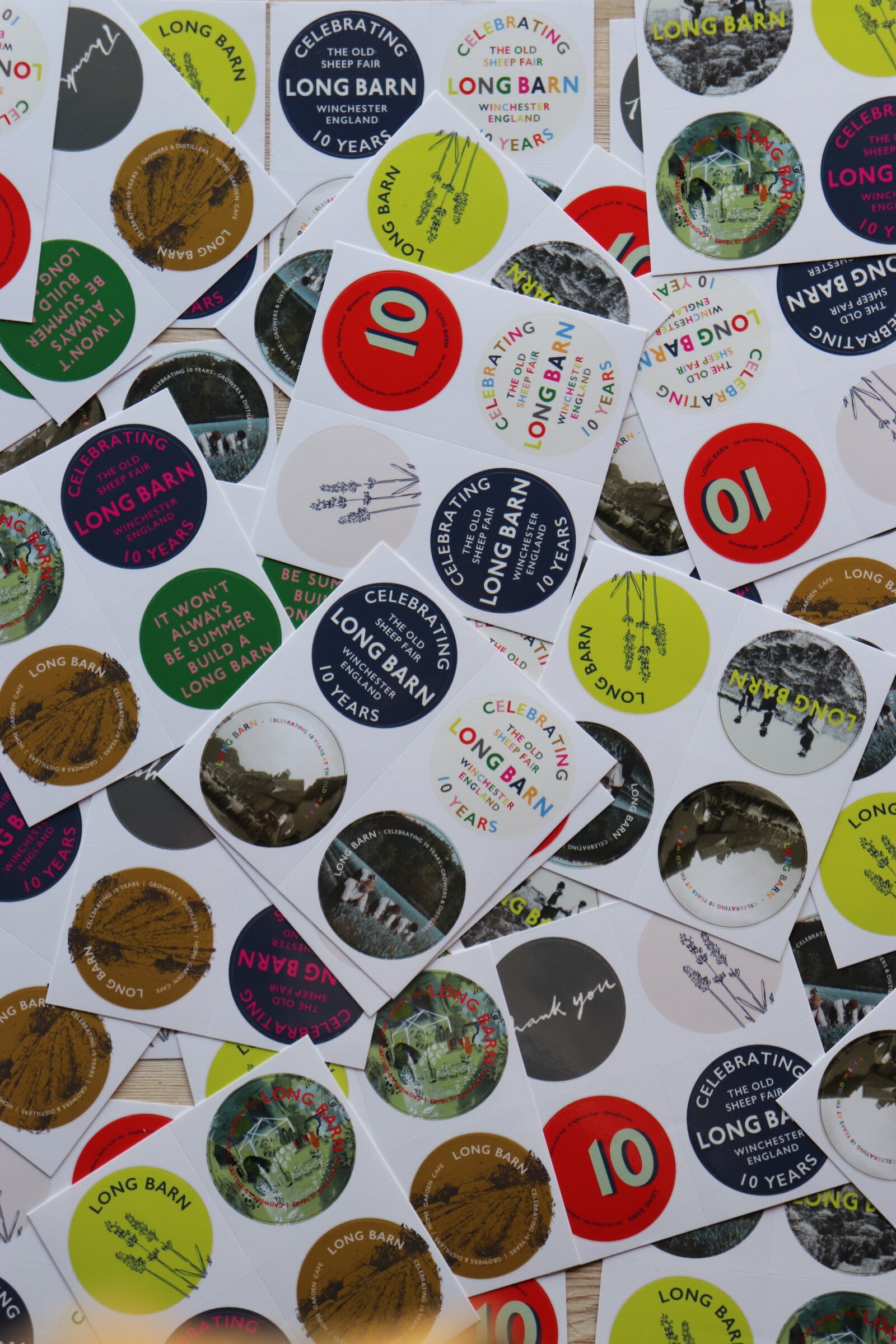 10th Birthday Promotional stickers (Copy)