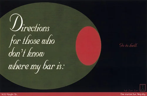 Zam Zam | 3/3 It went out of business when the cantankerous owner and bartender died. But it was a real place. And the ads portrayed it correctly. Debbie Kroh, Art Director.