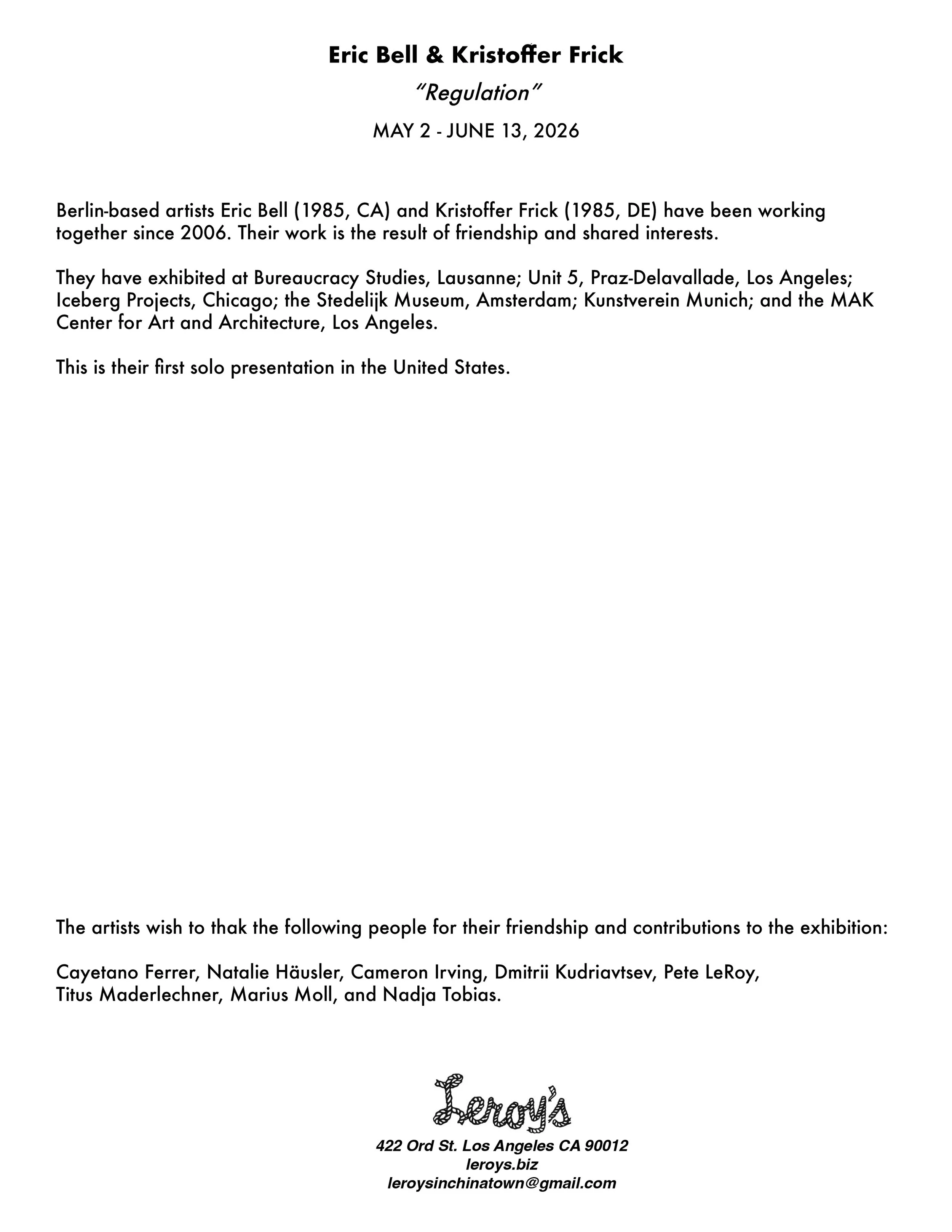 Checklist_Eric Bell_Kristoffer Frick_Regulation_Leroys_1.jpg
