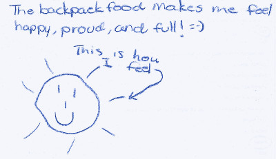 A note from one of the backpack recipients