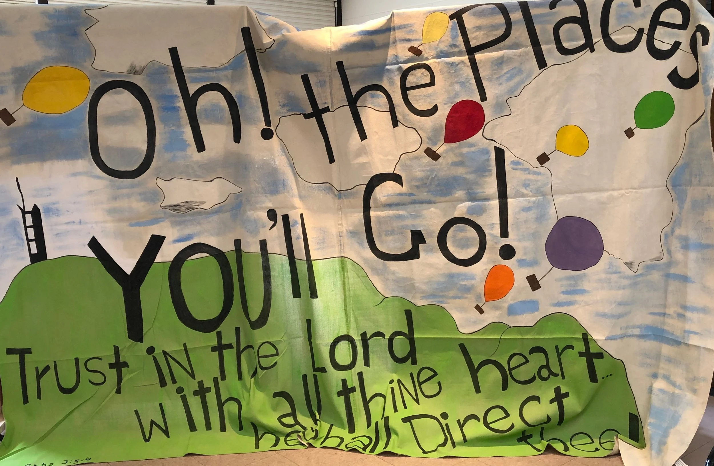 This wonderful banner greeted the recent Wee Care kindergarten graduates on May 22, 2019.