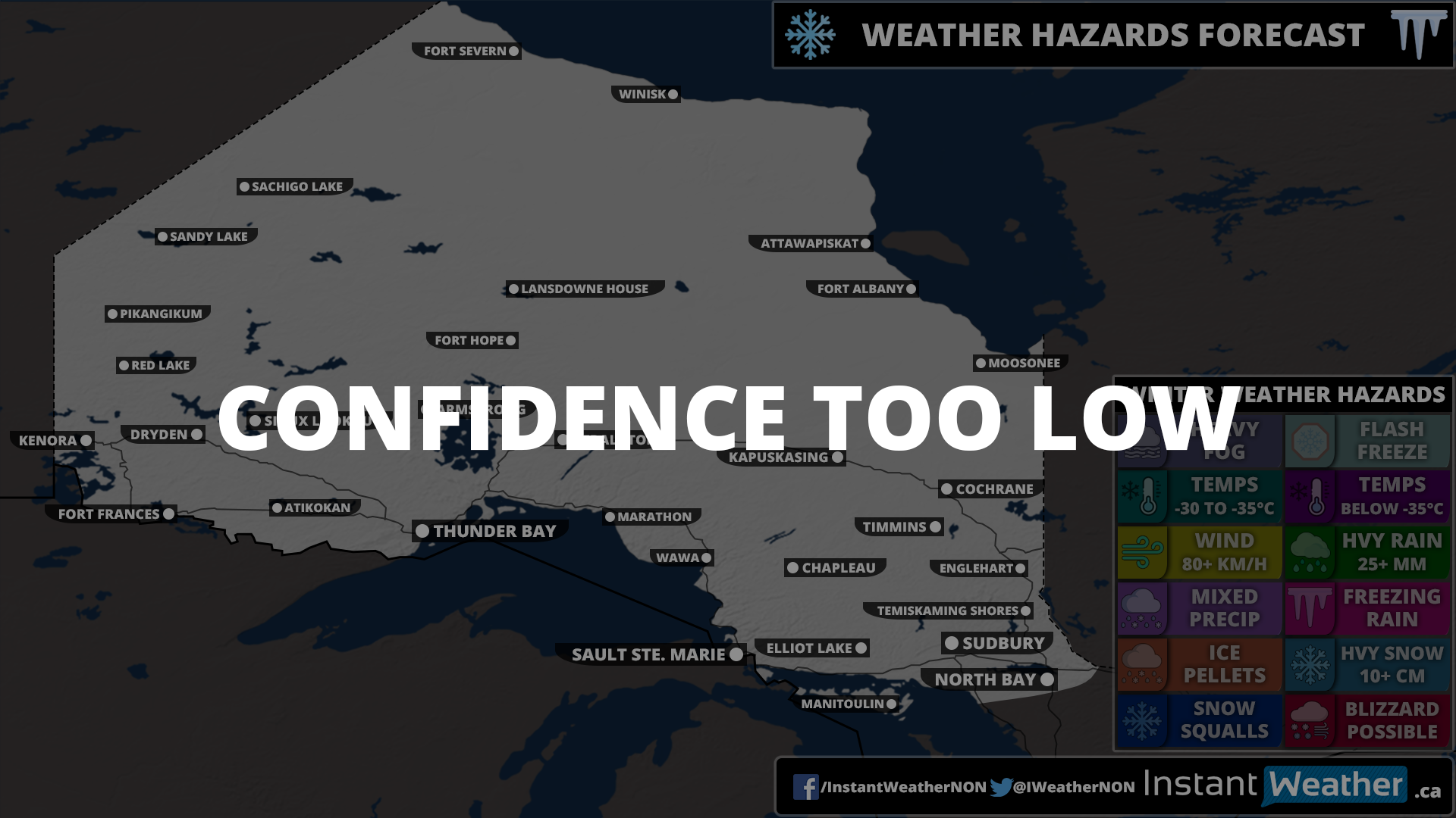 Northern Ontario: Winter Weather Hazards Outlook for Friday, January 14