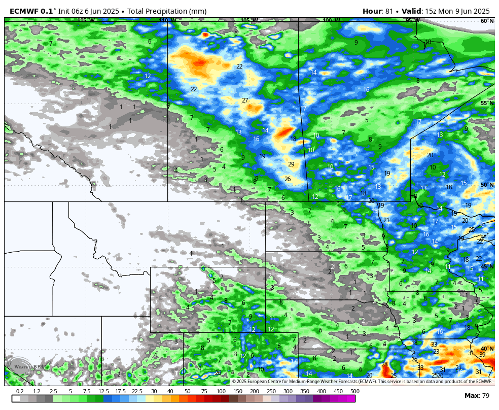 Much Needed Rainfall is Finally on its Way for Most of Saskatchewan This Weekend
