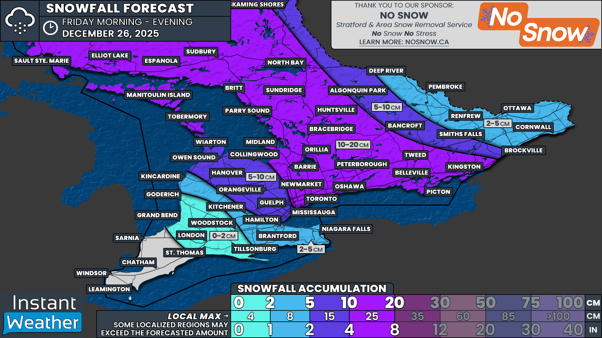 Boxing Day Winter Storm Poised to Deliver Ice Storm Risk and Heavy Snow to Southern Ontario on Friday