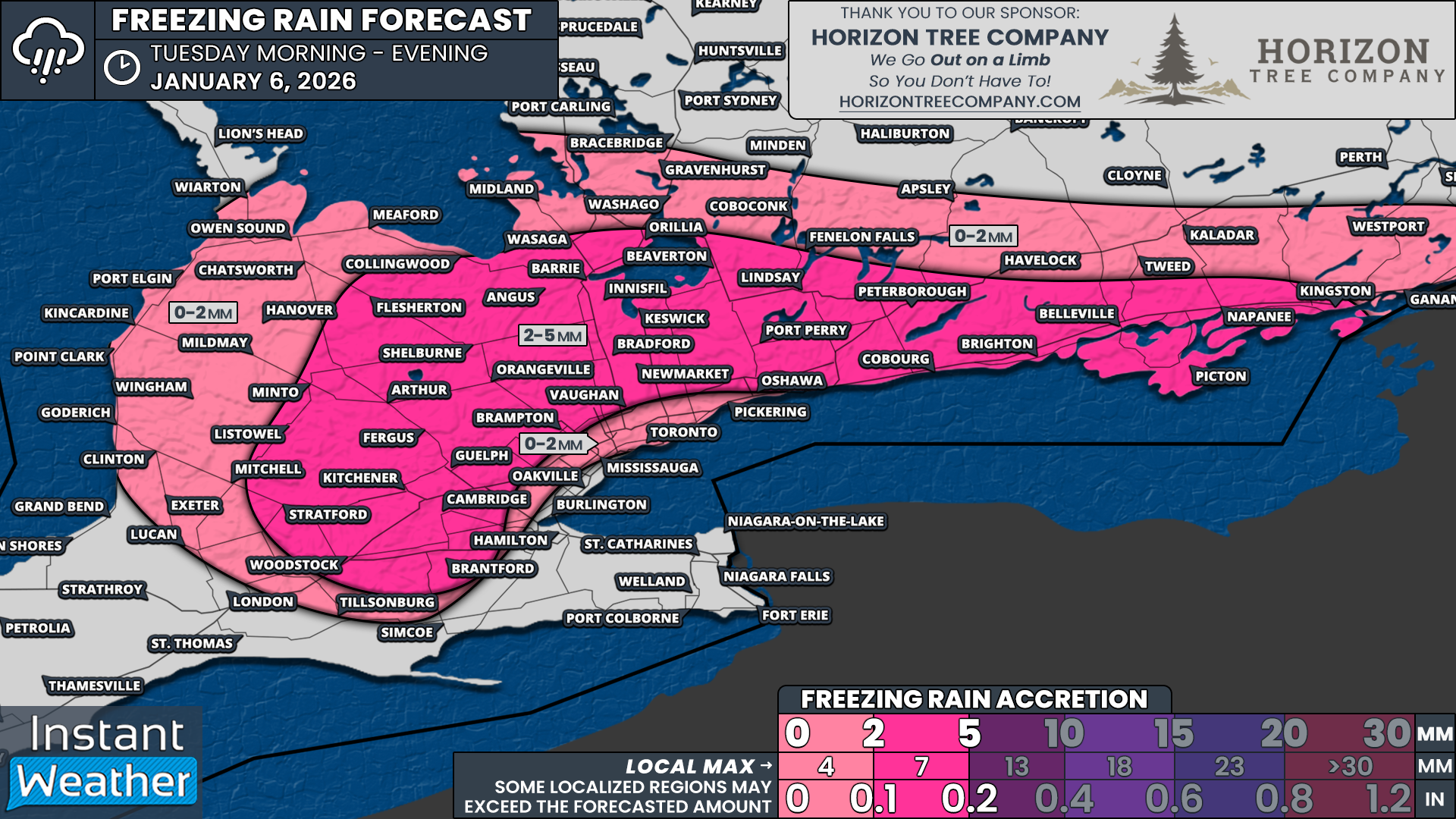 Southern Ontario Faces Ice Threat Then Snow as Fast Moving Winter System Disrupts Tuesday Travel