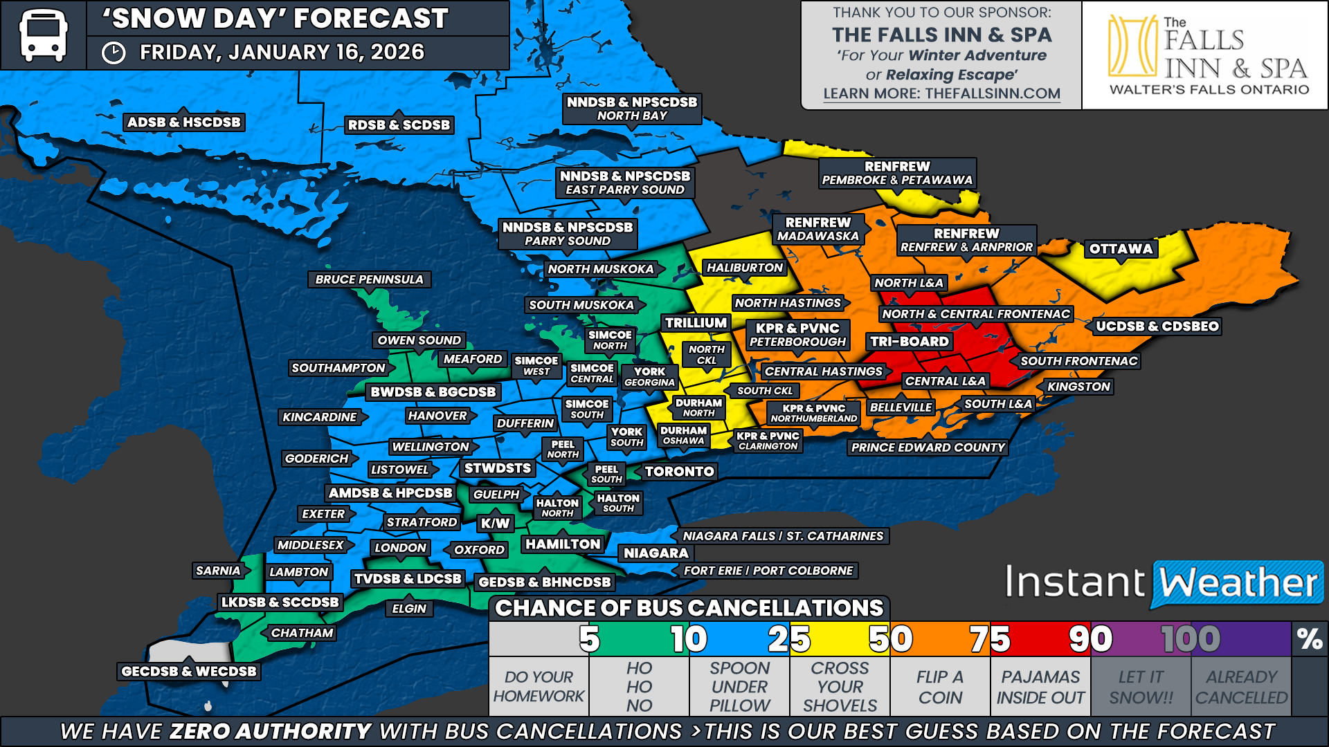 ‘Snow Day’ Forecast: Snowstorm Aftermath May Cancel School Buses for a Second Day on Friday in Parts of Southern Ontario