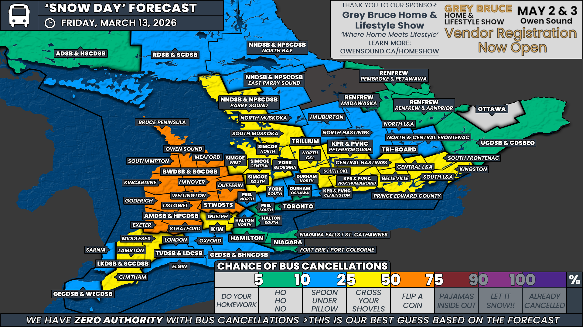 ‘Snow Day’ Forecast: Blowing Snow Threat Friday May Give Some Southern Ontario Students an Early Start to March Break