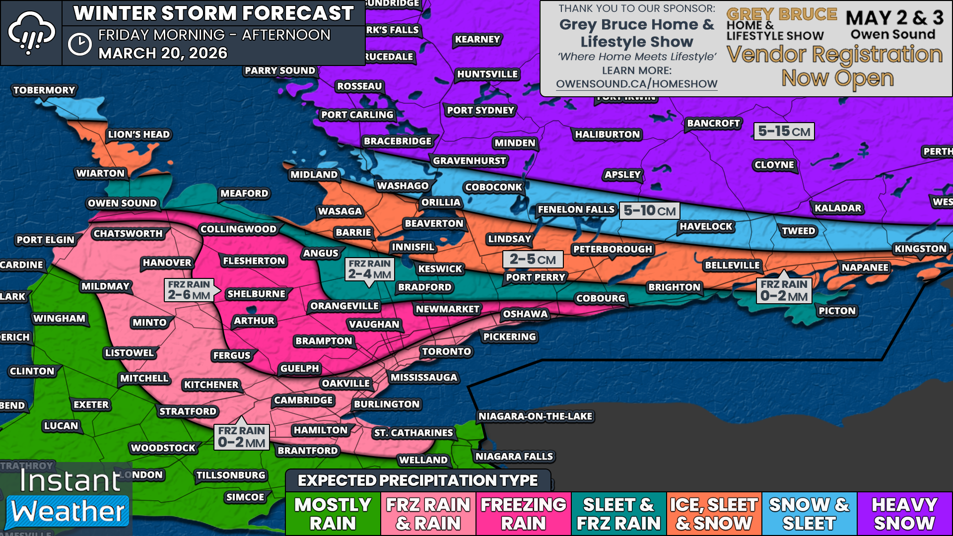 Winter Crashes the First Day of Spring, Snow and Ice to Disrupt Friday Commute in Southern Ontario