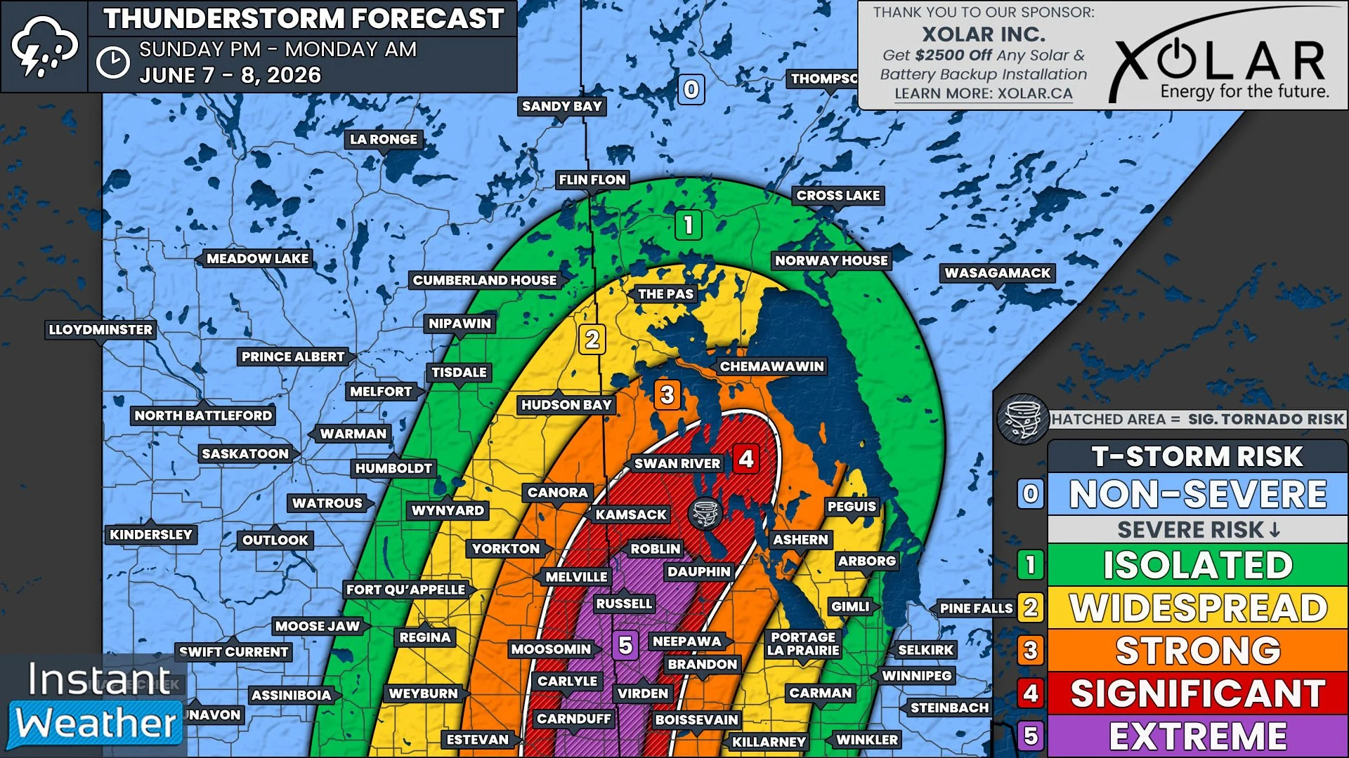 Widespread Tornado Threat and Softball-Sized Hail Possible with Extreme Thunderstorm Risk on Sunday as Severe Weather Outbreak Enters its Second Day
