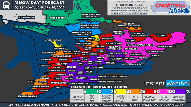 ‘Snow Day’ Forecast: Many School Bus Cancellations & School Closures ...