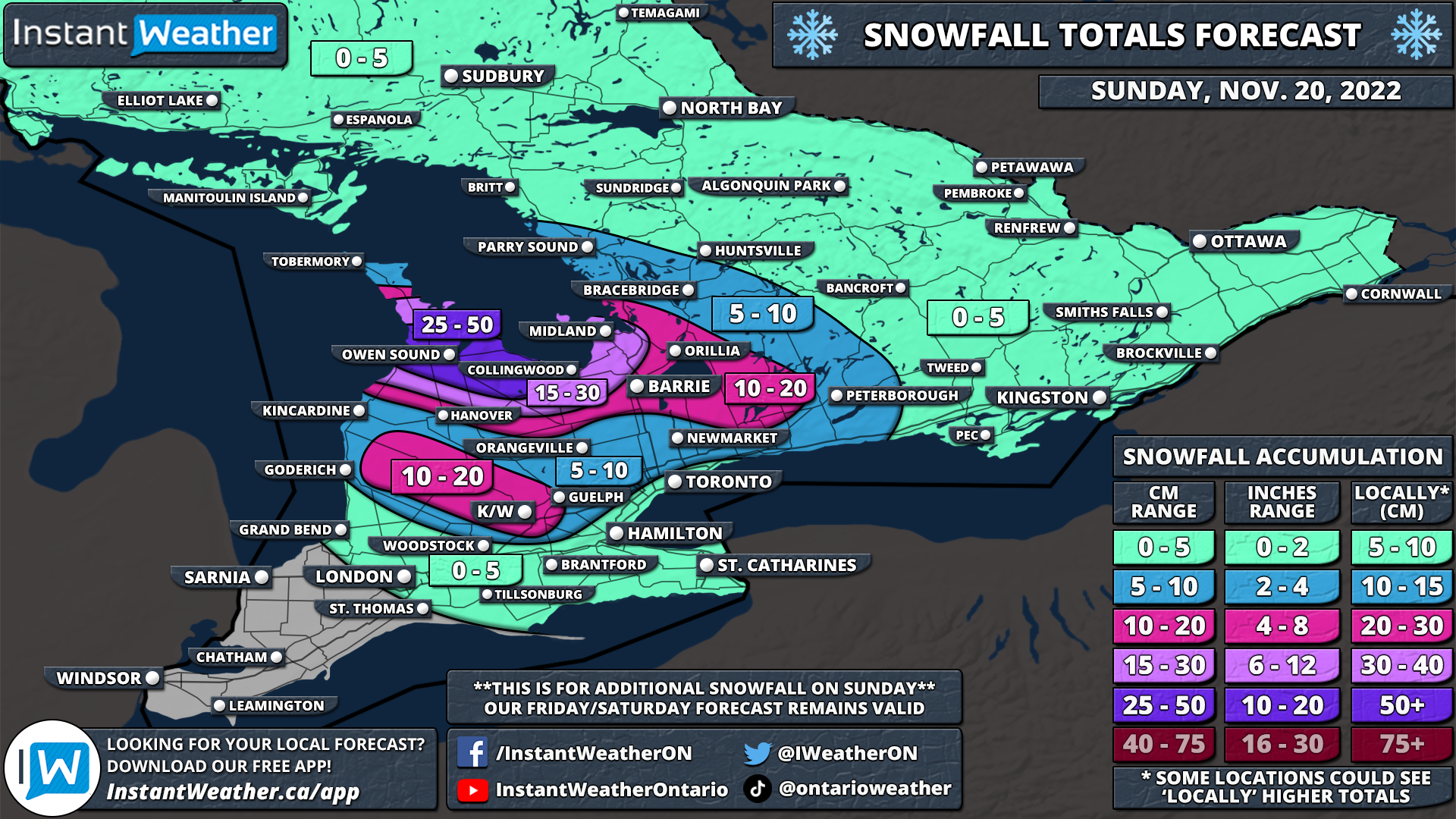 Significant Snow Squalls Continue Into Sunday Around Lake Huron and