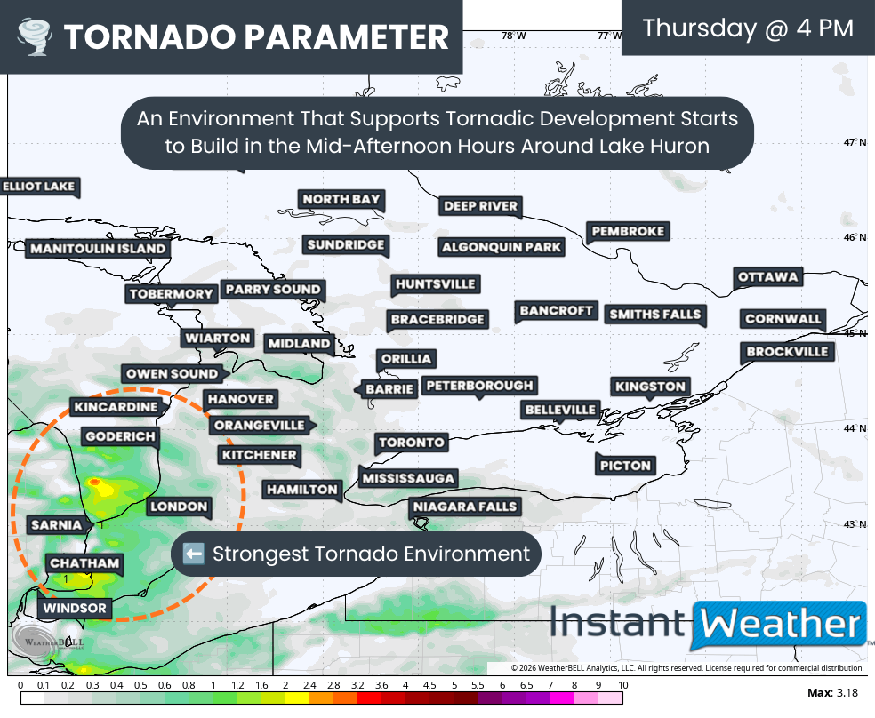 Southern Ontario Faces Severe Storm and Tornado Risk Thursday Ahead of ...