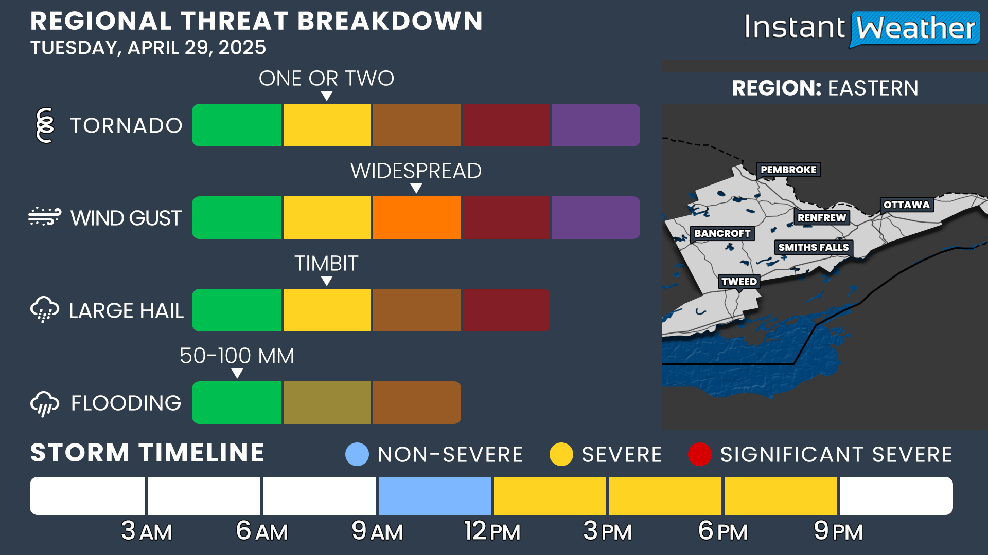 First Strong Severe Thunderstorm Risk of the Season in Southern Ontario ...