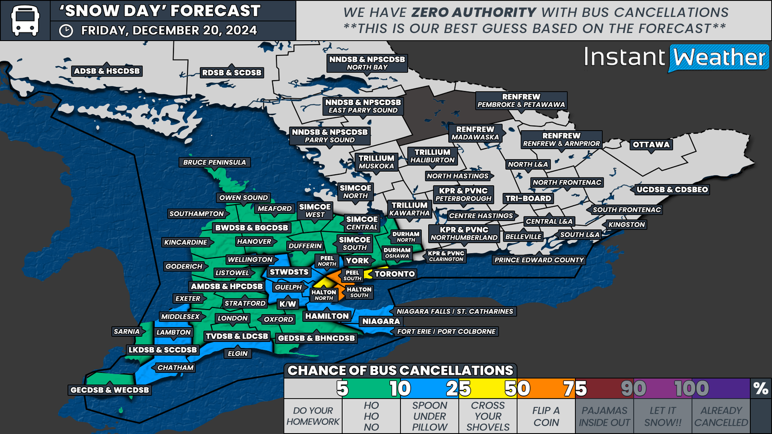 'Snow Day' Forecast: Slight Chance of School Bus Cancellations in the ...