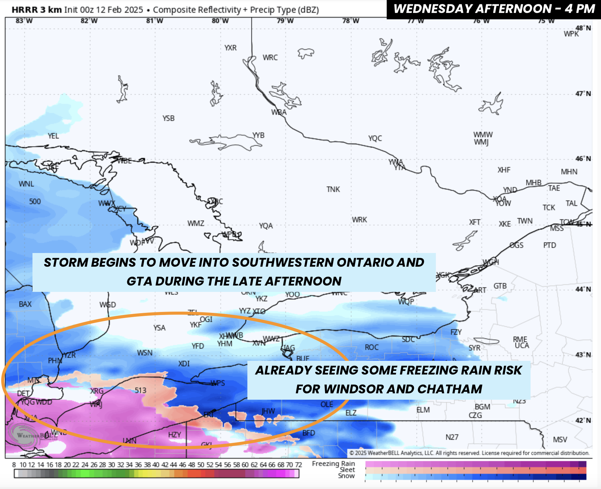 High Impact Winter Storm on the Way for Southern Ontario Starting ...