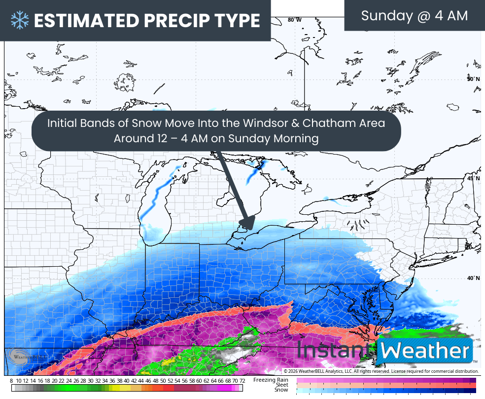 25-40cm of Snow Possible Around Toronto on Sunday as Widespread ...