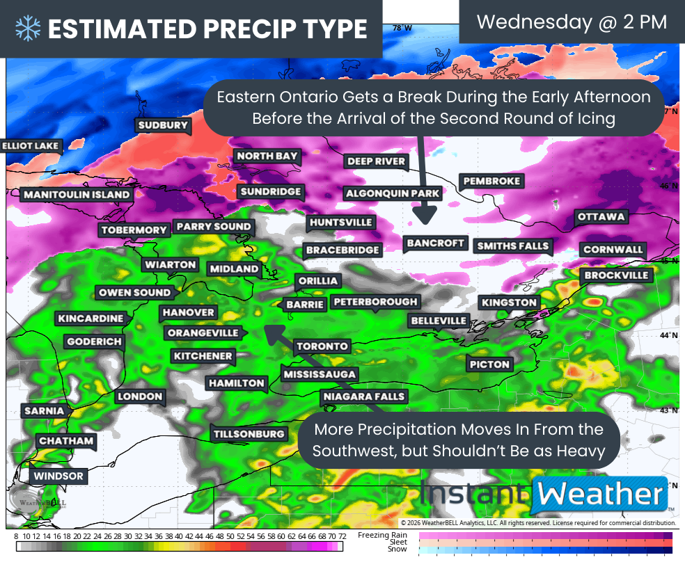 Major Ice Storm Targeting Ottawa Area Wednesday, Up to 25mm of Freezing ...