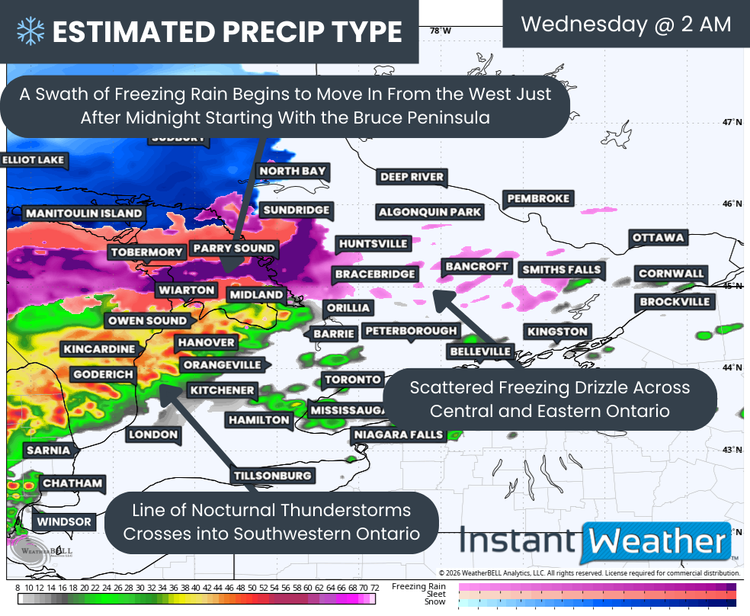 Major Ice Storm Targeting Ottawa Area Wednesday, Up to 25mm of Freezing ...