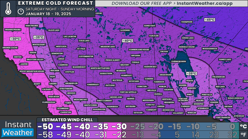 Cold Map Name Arctic Blast Across Canada With Potentially Coldest Air in Years ...