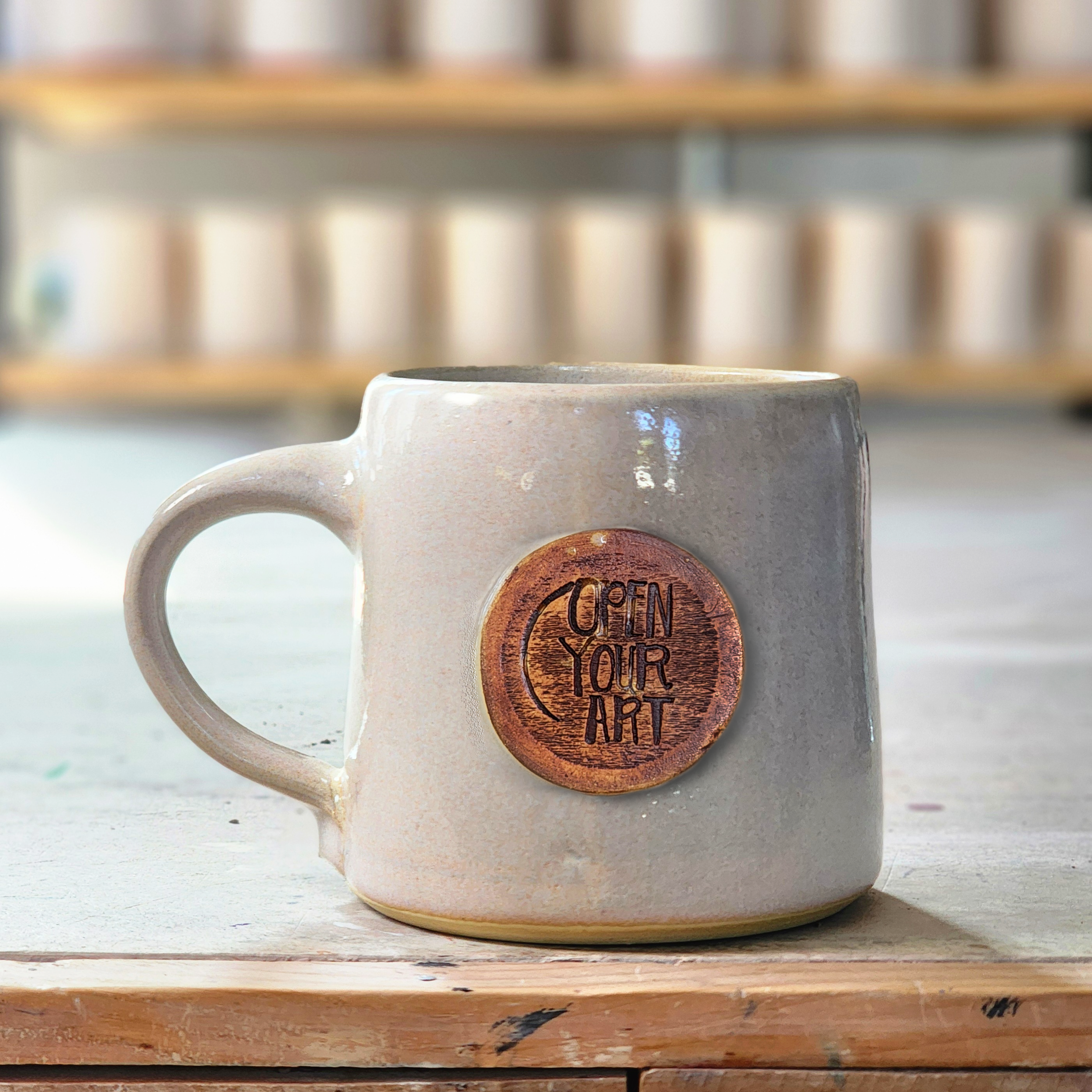 Small Pottery Logo Mugs