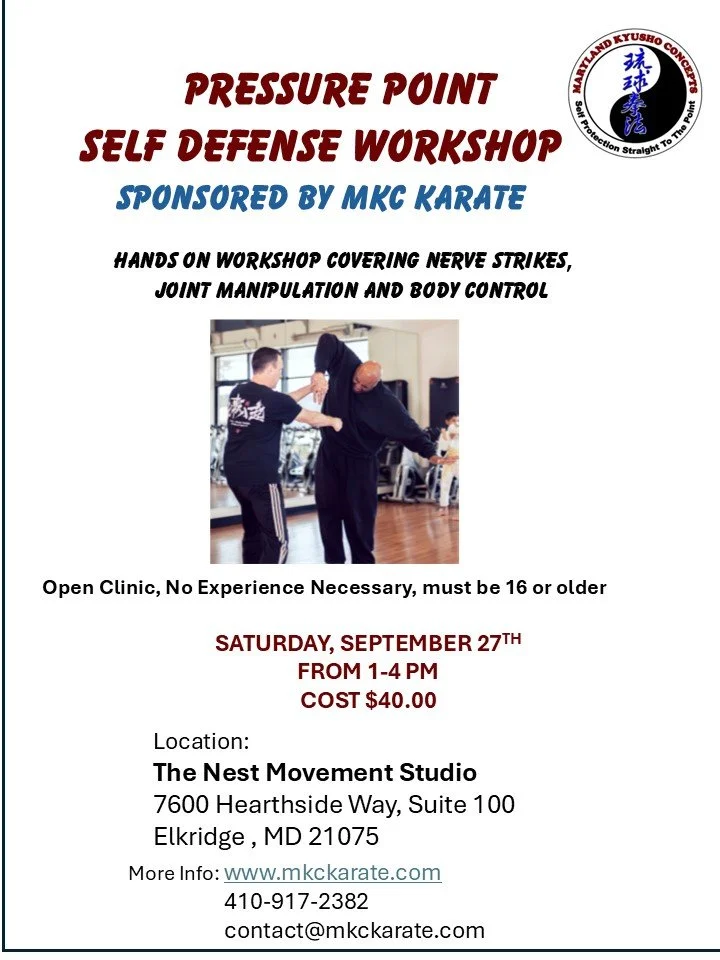Pressure Point Self Defense Workshop
