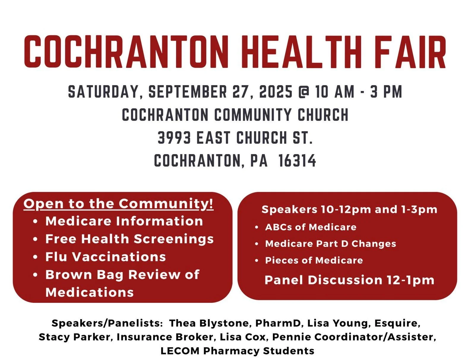 2025 Medicare/Health Fair