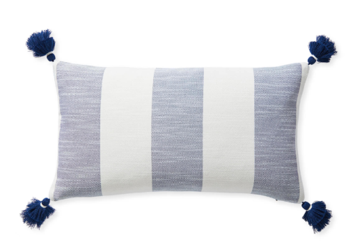 Striped Tassel Pillow