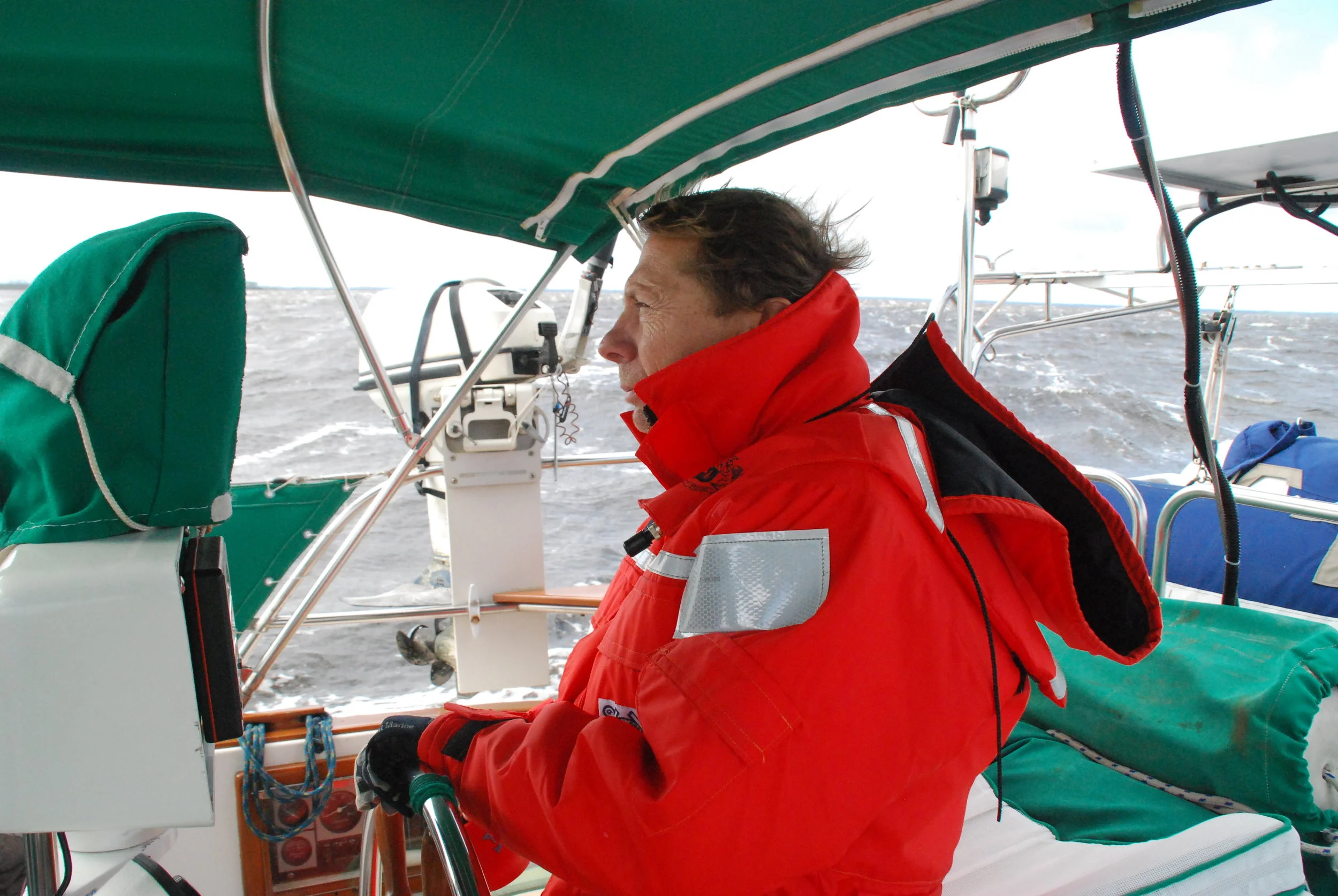 La Peregrina under sail in the Gulf of Mexico
