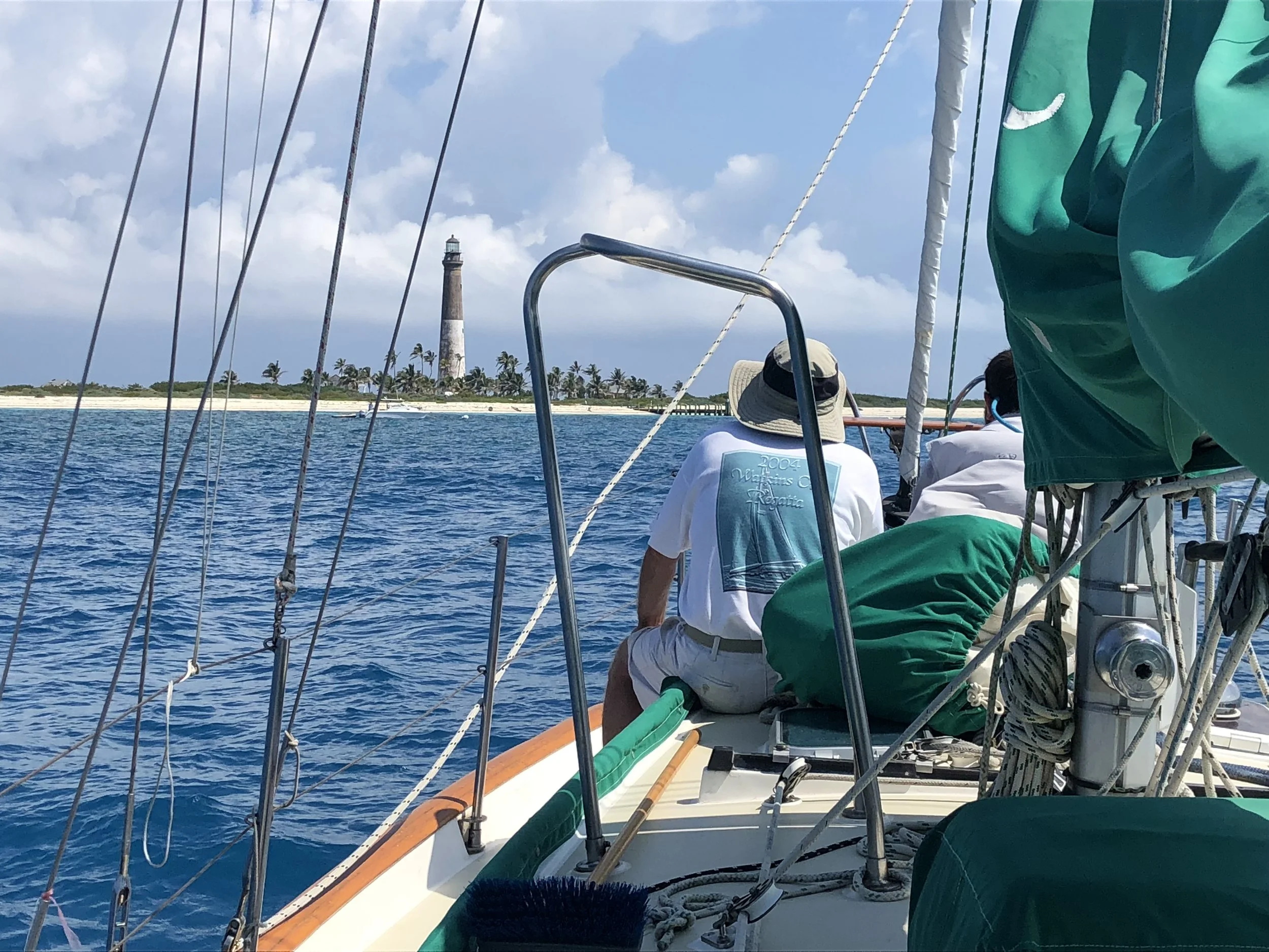  La Peregrina anchored at the Lighthouse on Loggerhead Key in the Dry Tortugas 