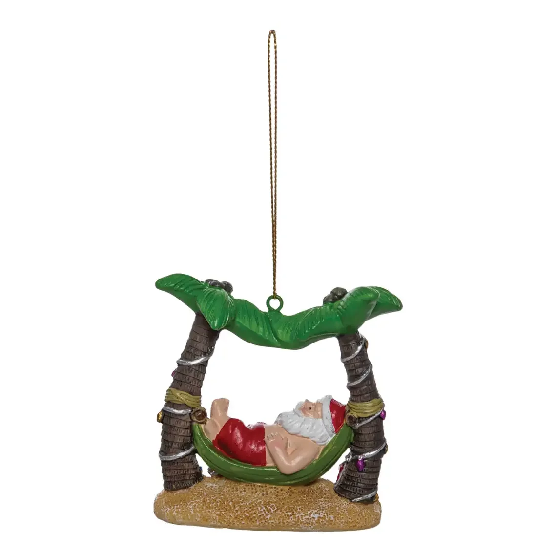 Christmas Chillin Santa Ornament
