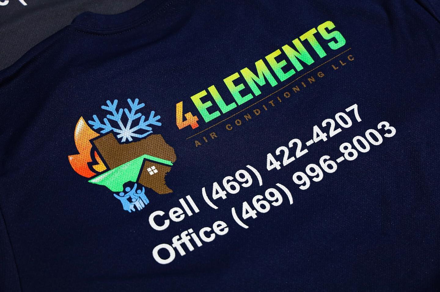 6-color screen print for 4 Elements