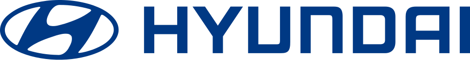 Hyundai logo and text against a white background.